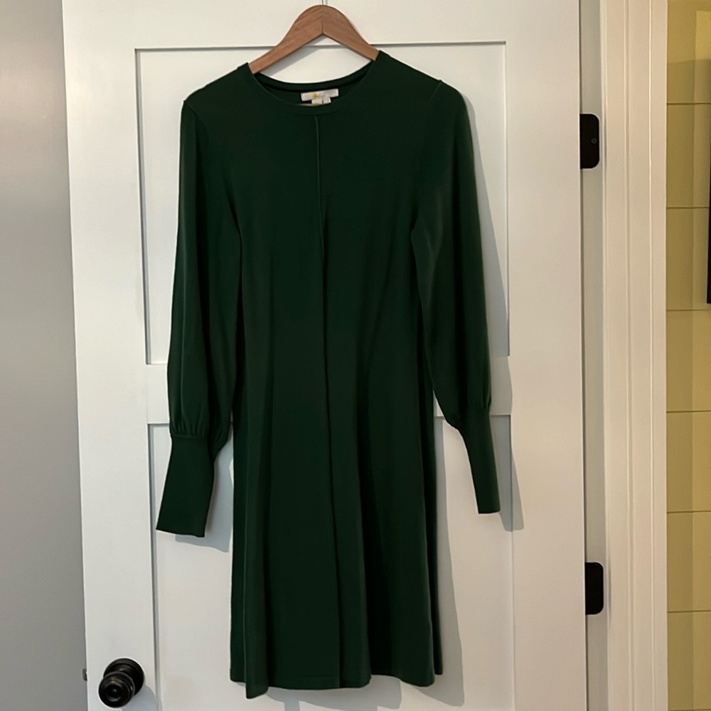 Green swing dress